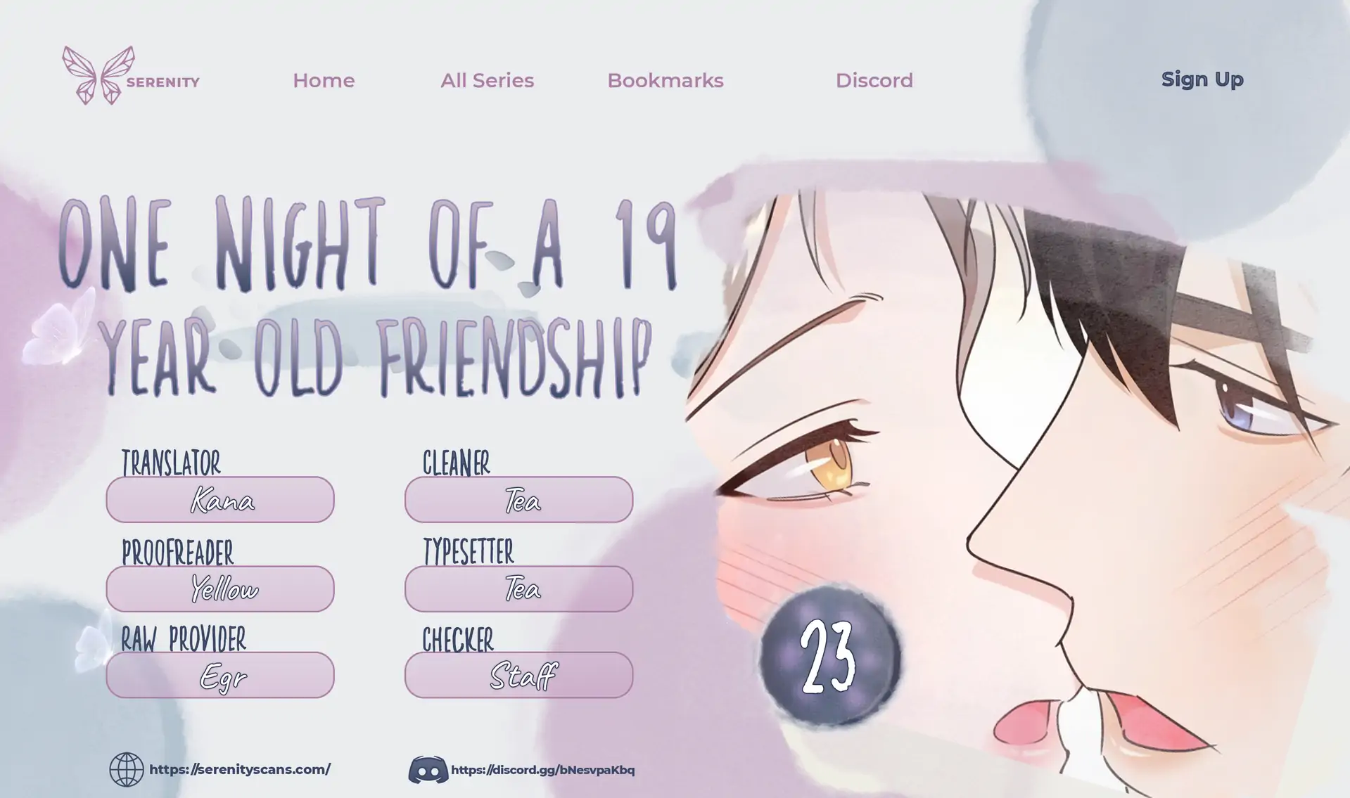 One Night of a 19 Year Old Friendship Chapter 23 - page 1