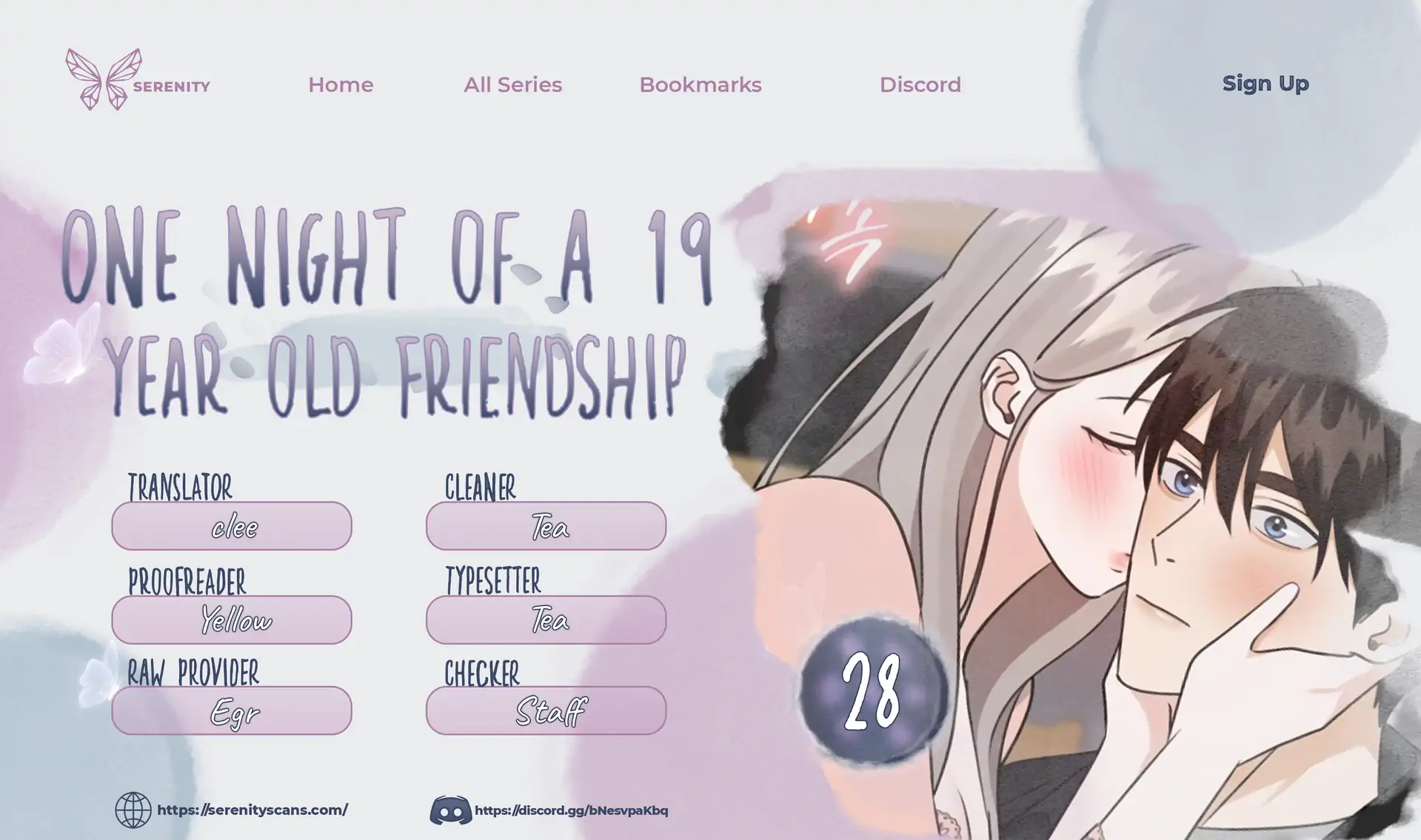 One Night of a 19 Year Old Friendship Chapter 28 - page 1