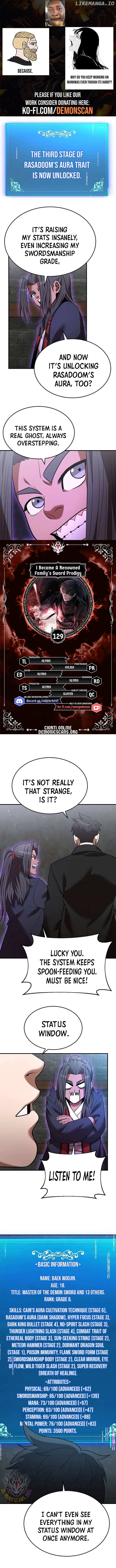 I Became a Renowned Family’s Sword Prodigy Chapter 129 - page 1