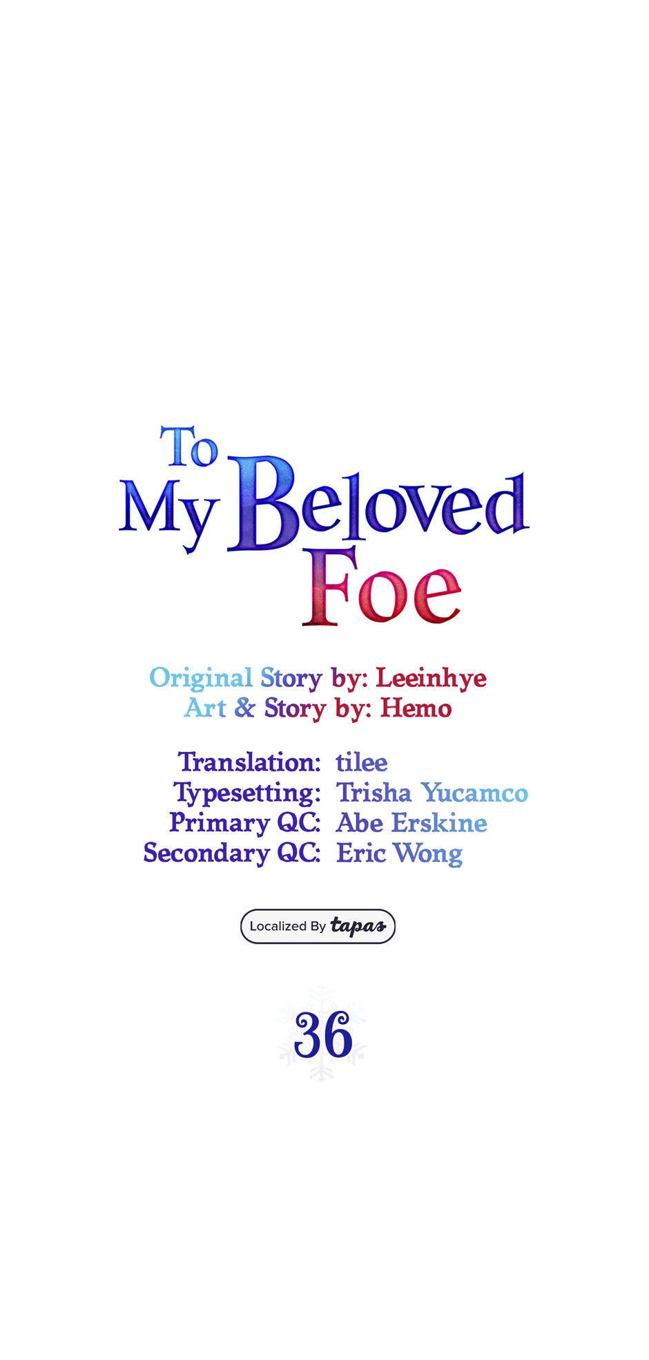 To My Beloved Foe Chapter 36 - page 1