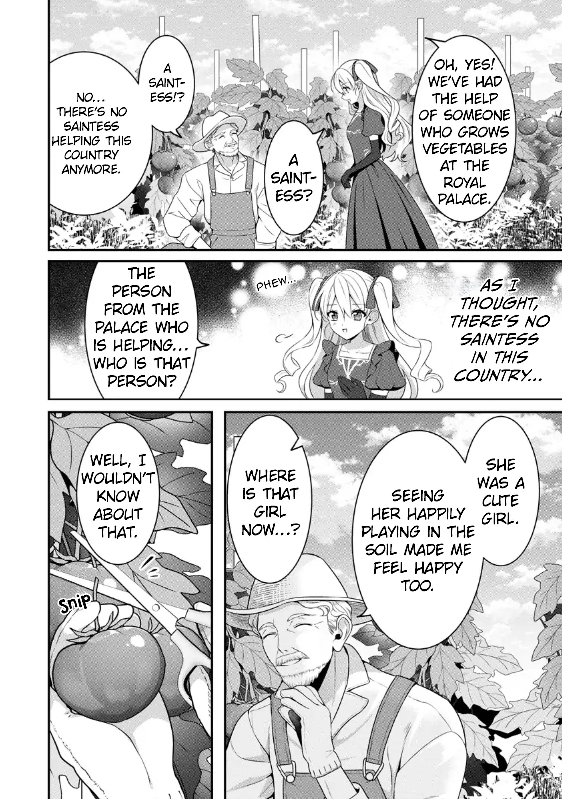 Tsuihou Seijo no Doronko Nouen Seikatsu: Itsunomanika Ringoku wo Sukutte Shimaimashita Chapter 5.1 - page 9