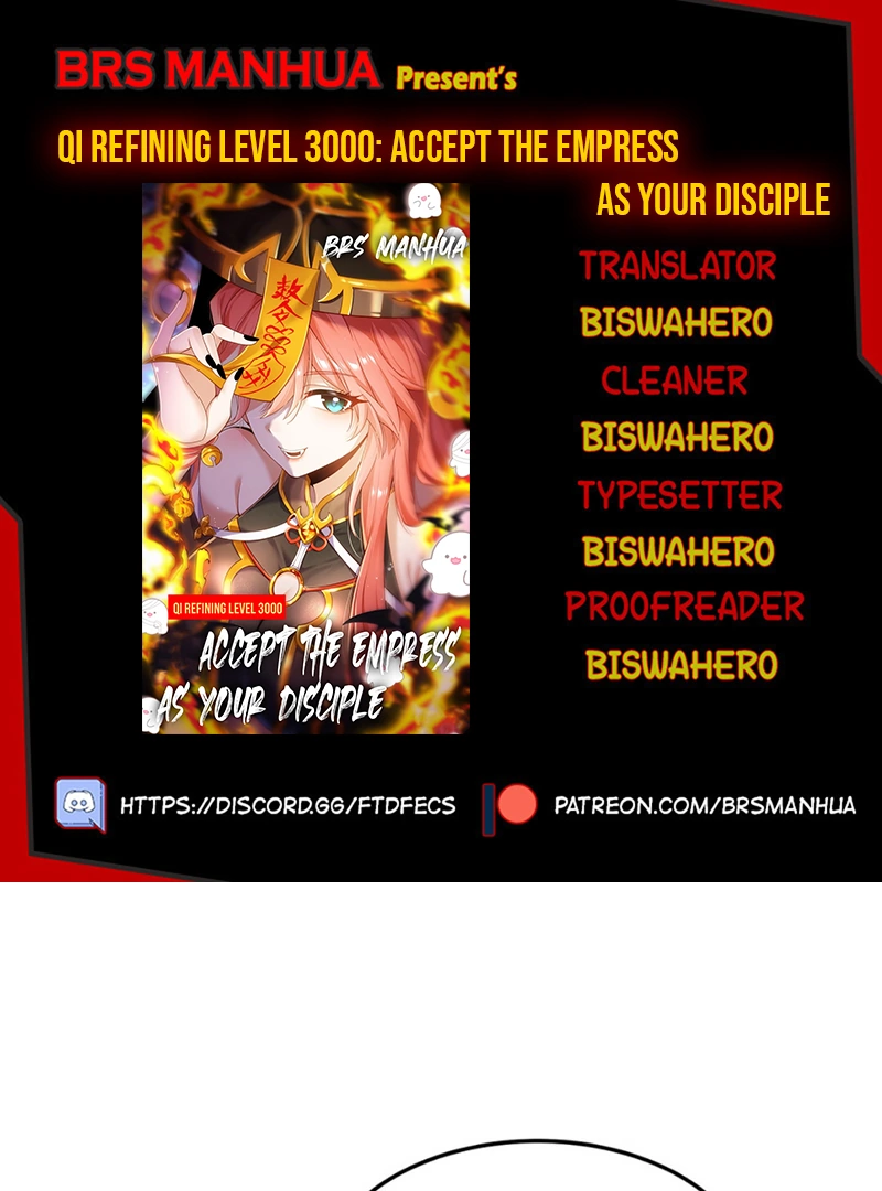 Qi Refining level 3000: Accept the Empress as your disciple Chapter 4 - page 1