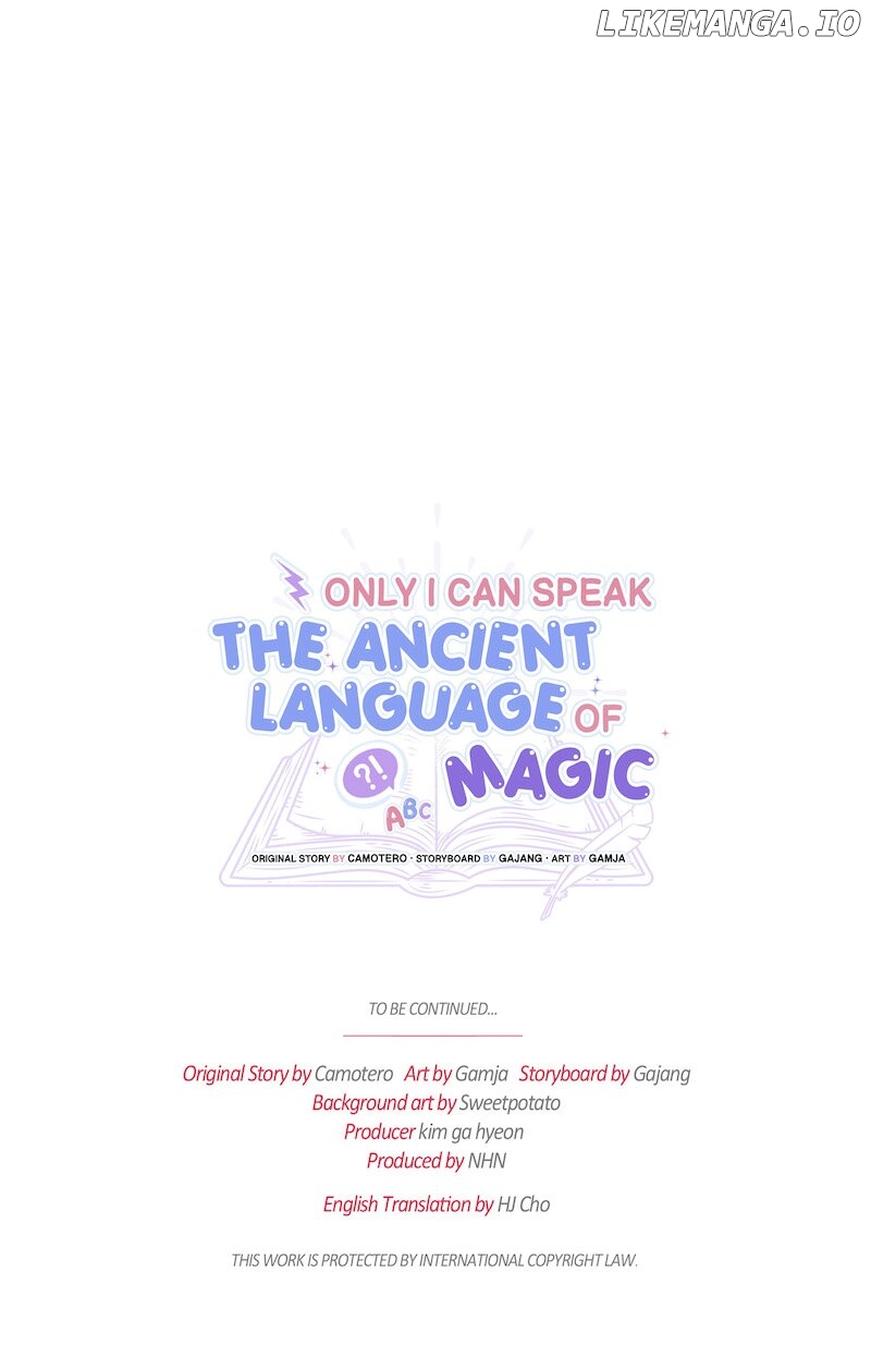 Only I Can Speak the Ancient Language of Magic Chapter 84 - page 69