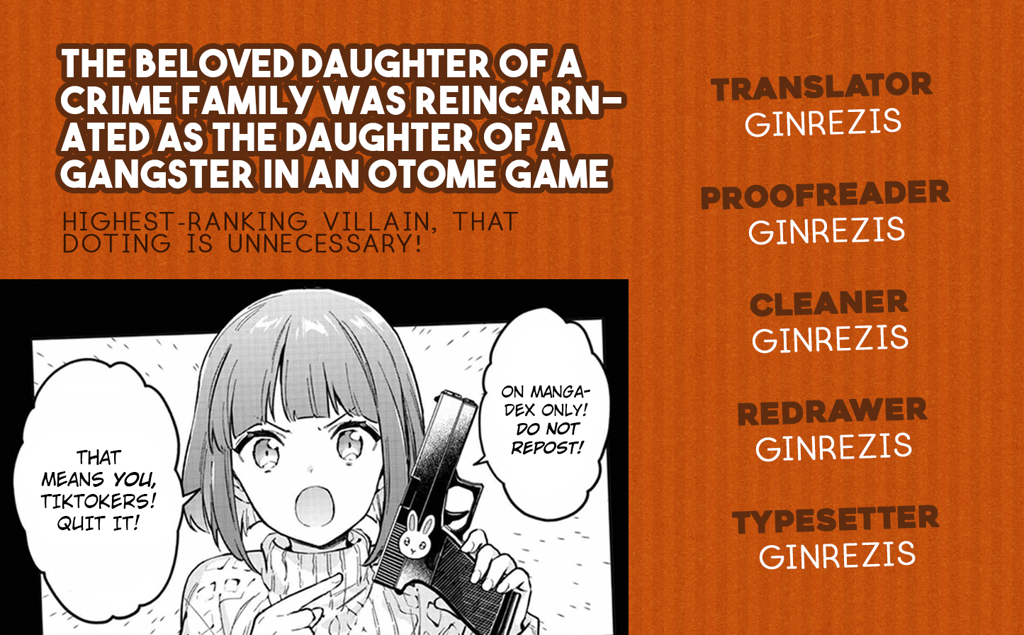 Akumana Akutou Ikka no Mana Musume, Tensei Saki mo Otome Game no Gokudou Reijou deshita Chapter 22 - page 22