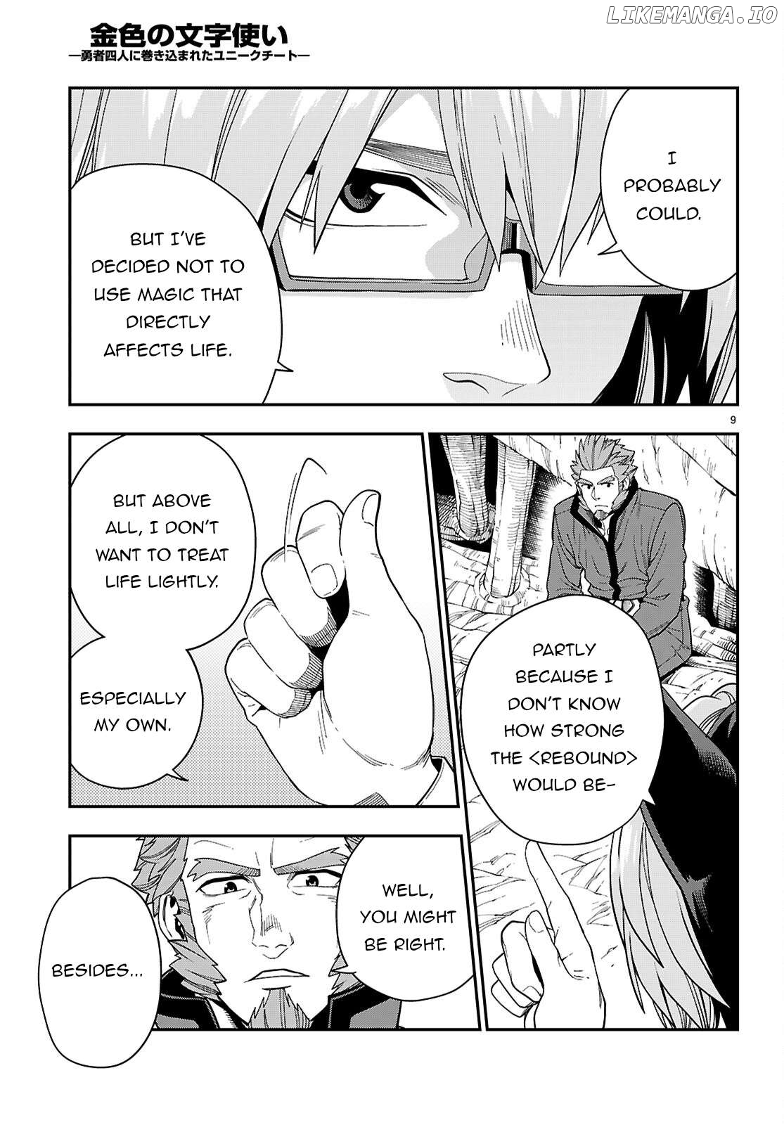 Konjiki no Moji Tsukai - Yuusha Yonin ni Makikomareta Unique Cheat Chapter 113 - page 11