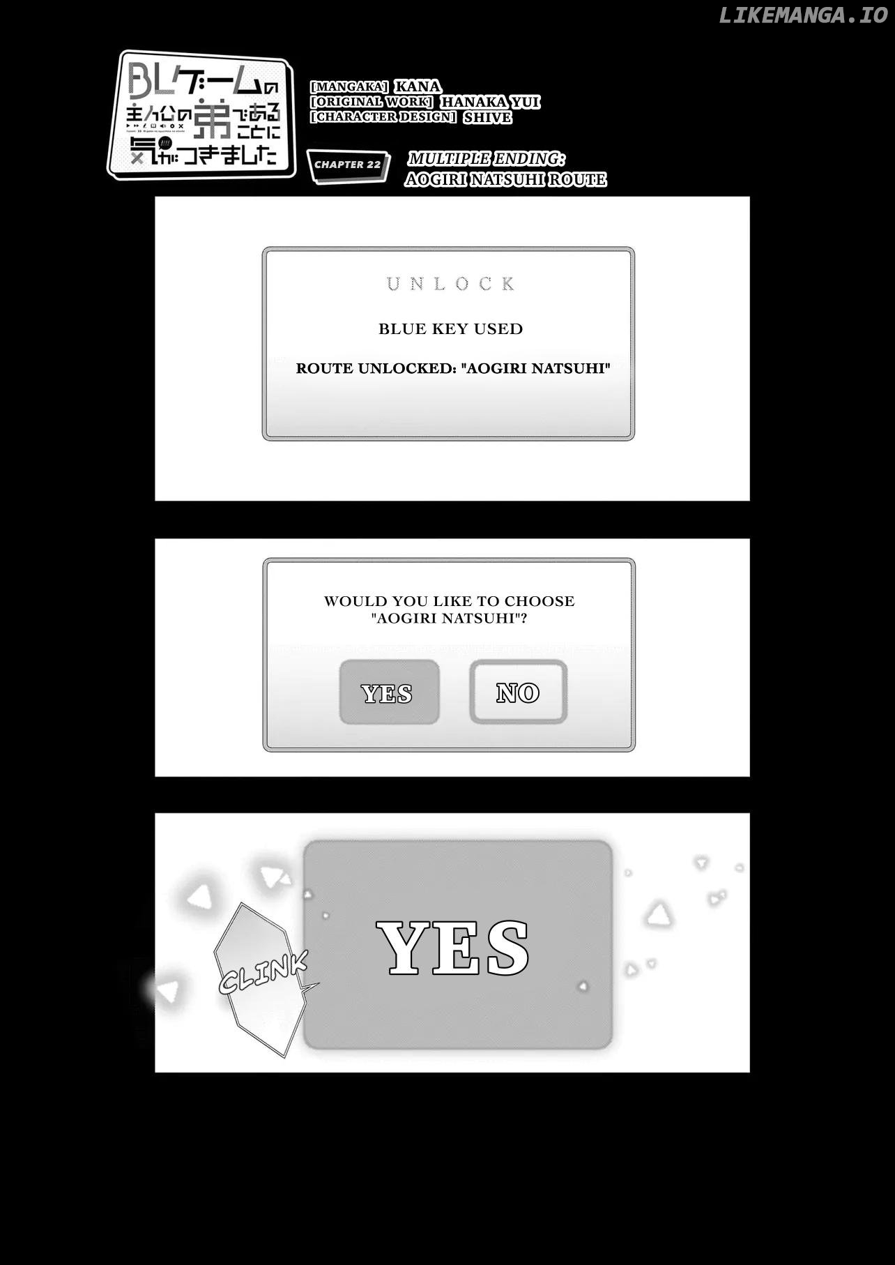 I Realized I Am The Younger Brother Of The Protagonist In A Bl Game Chapter 22 - page 2