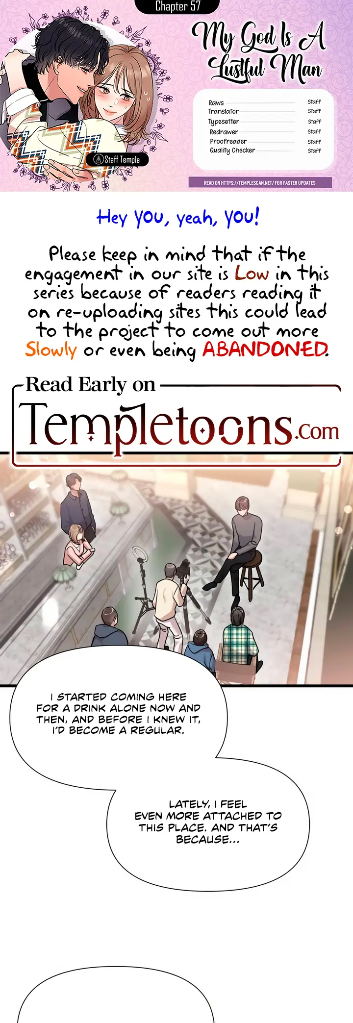 My God Is a Lustful Man Chapter 57 - page 1
