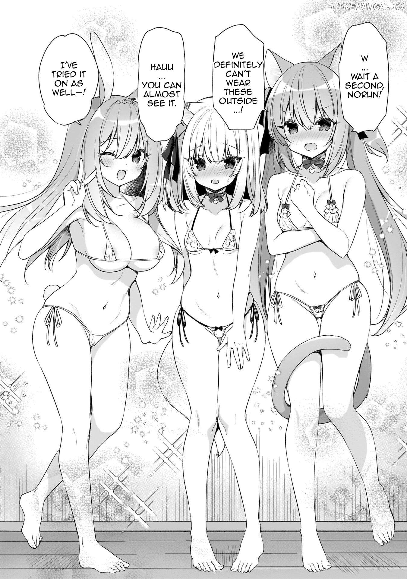 Boku No Risou No Isekai Seikatsu ~Tensei Shitara Kemomimi Musume Darake No Sekai De Harem Ni~ Chapter 11.1 - page 2