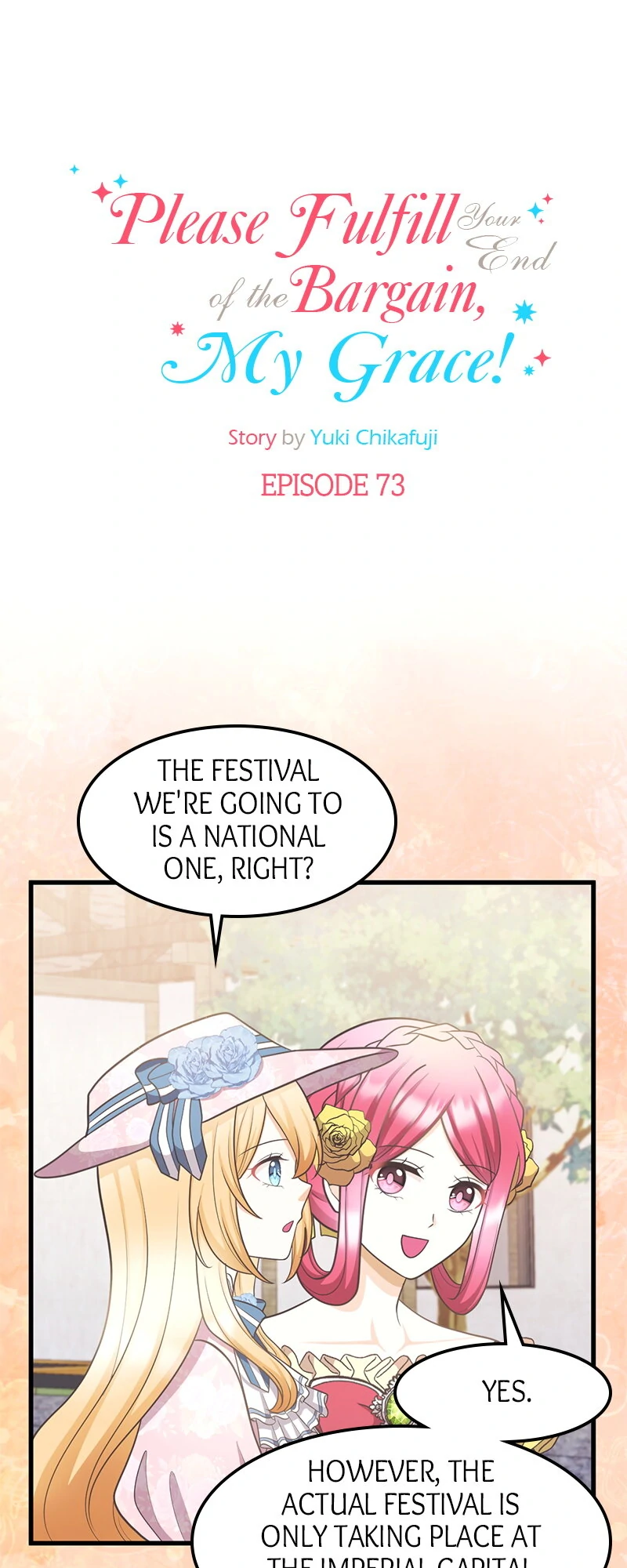Please Fulfill Your End of the Bargain, My Grace! Chapter 73 - page 6