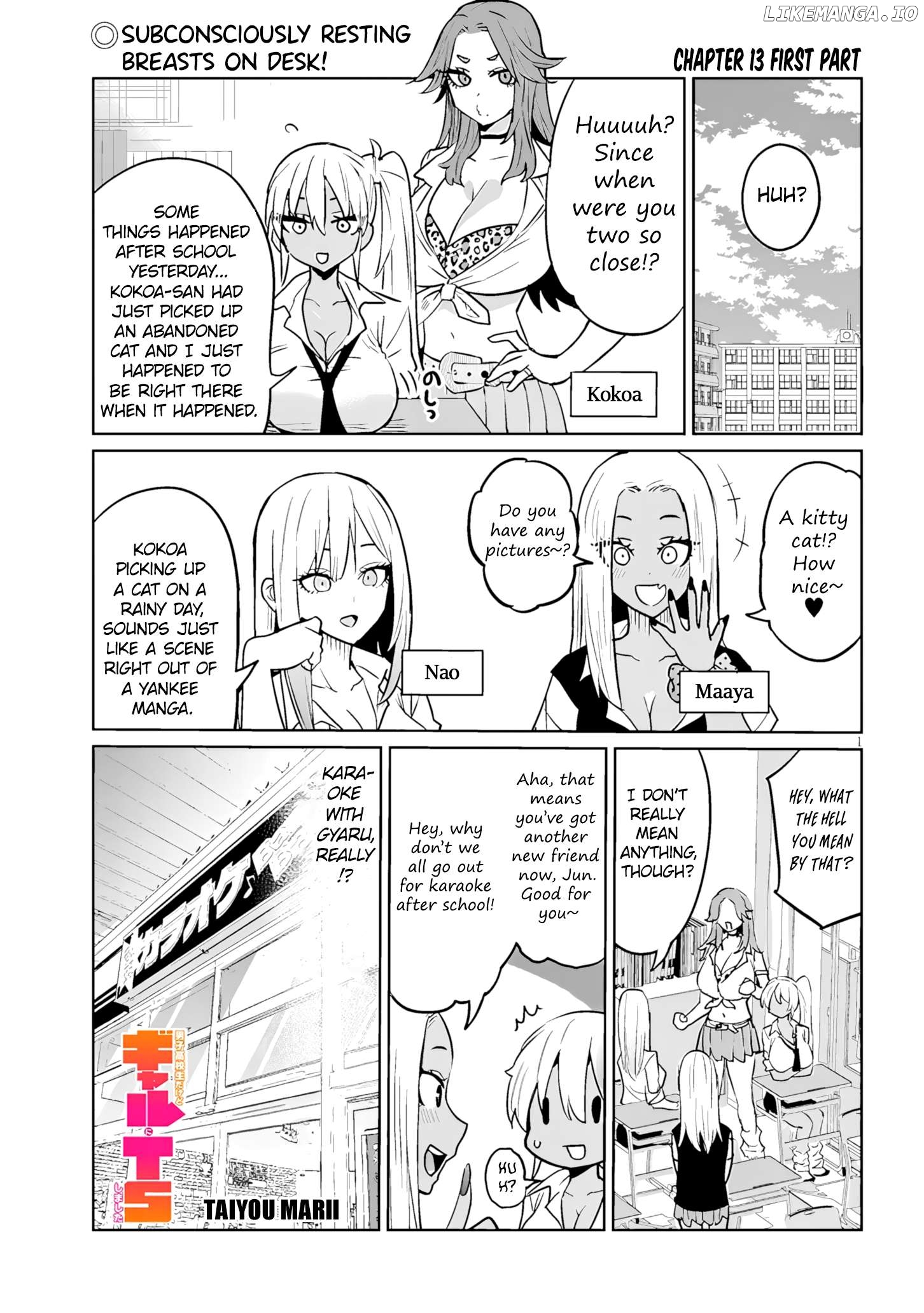 Danshi Kokoseidakedo Gyaru ni TS Shimashita Chapter 13.1  - page 1