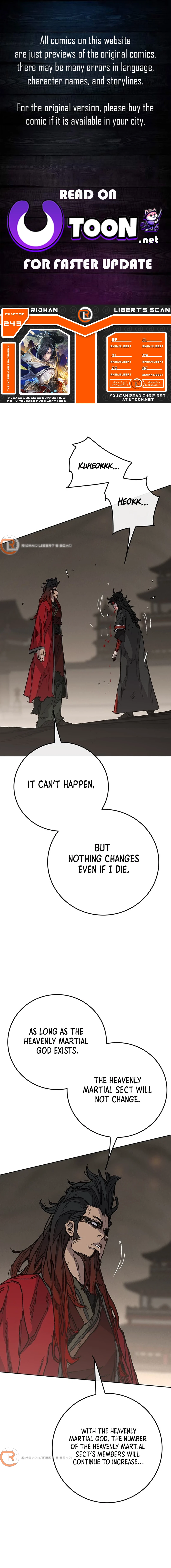 The Undefeatable Swordsman Chapter 243 - page 1