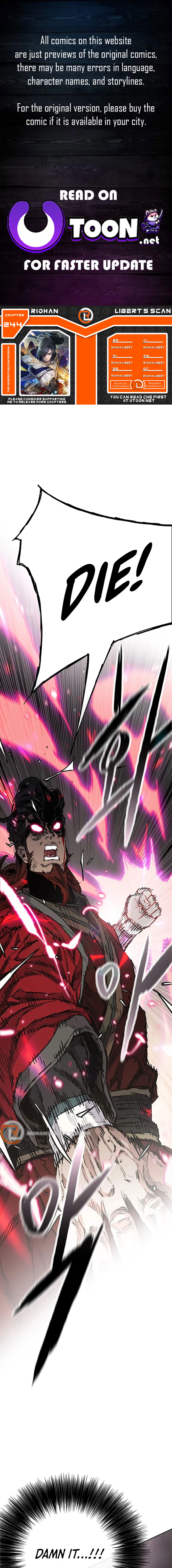 The Undefeatable Swordsman Chapter 244 - page 1