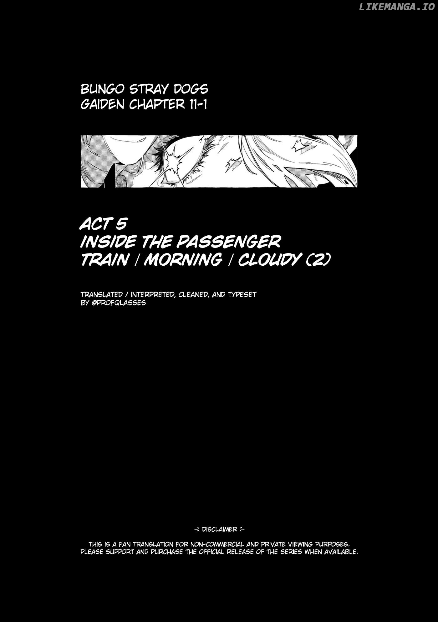 Bungou Stray Dogs Gaiden: Ayatsuji Yukito VS. Kyougoku Natsuhiko Chapter 11.1  - page 1