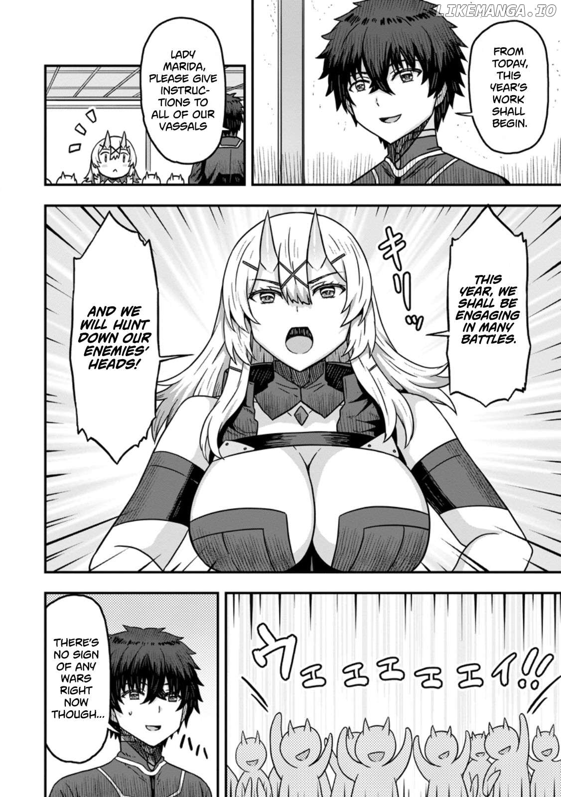 Isekai Saikyou no Yome desu ga, Yoru no Tatakai wa Ore no Hou ga Tsuyoi You desu ~Chiryaku o Ikashite Nariagaru Harem Senki~ Chapter 10 - page 2