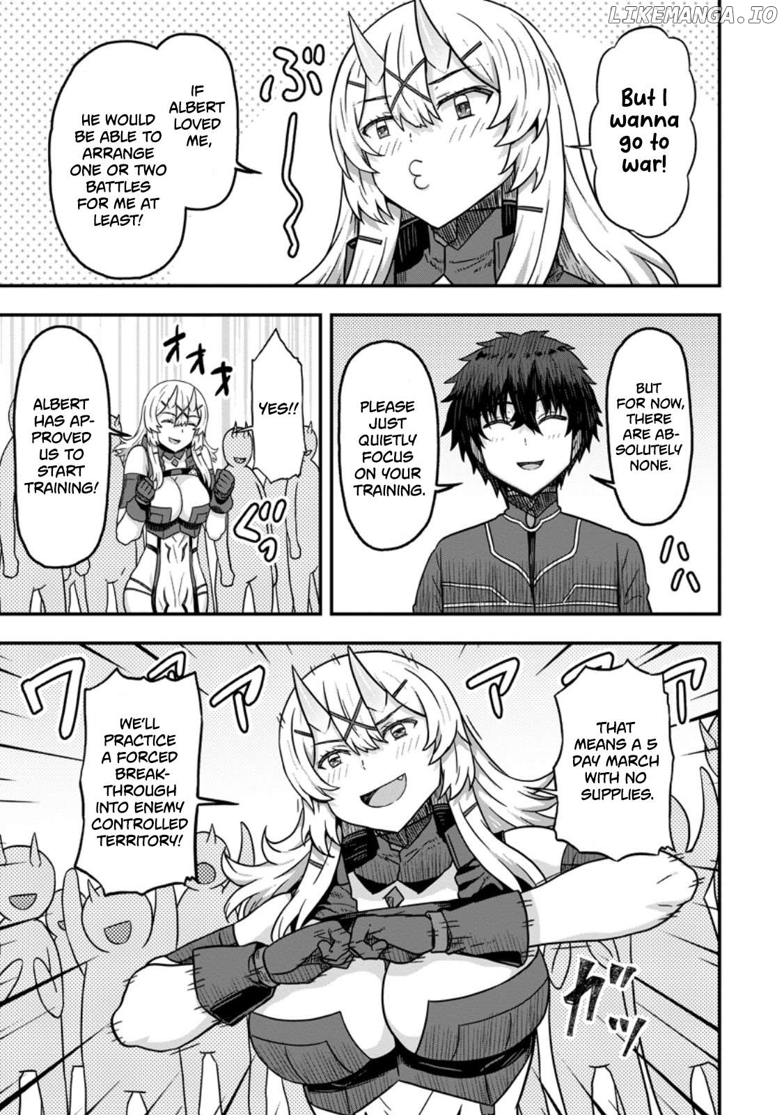 Isekai Saikyou no Yome desu ga, Yoru no Tatakai wa Ore no Hou ga Tsuyoi You desu ~Chiryaku o Ikashite Nariagaru Harem Senki~ Chapter 10 - page 3