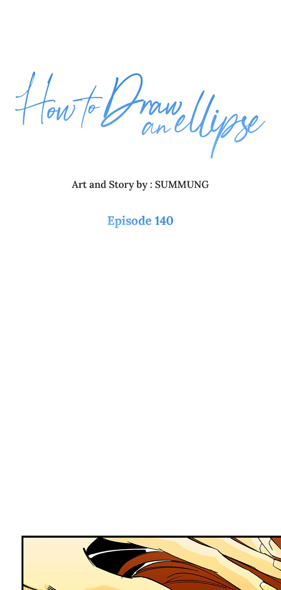 How to Draw an Ellipse Chapter 140 - page 1