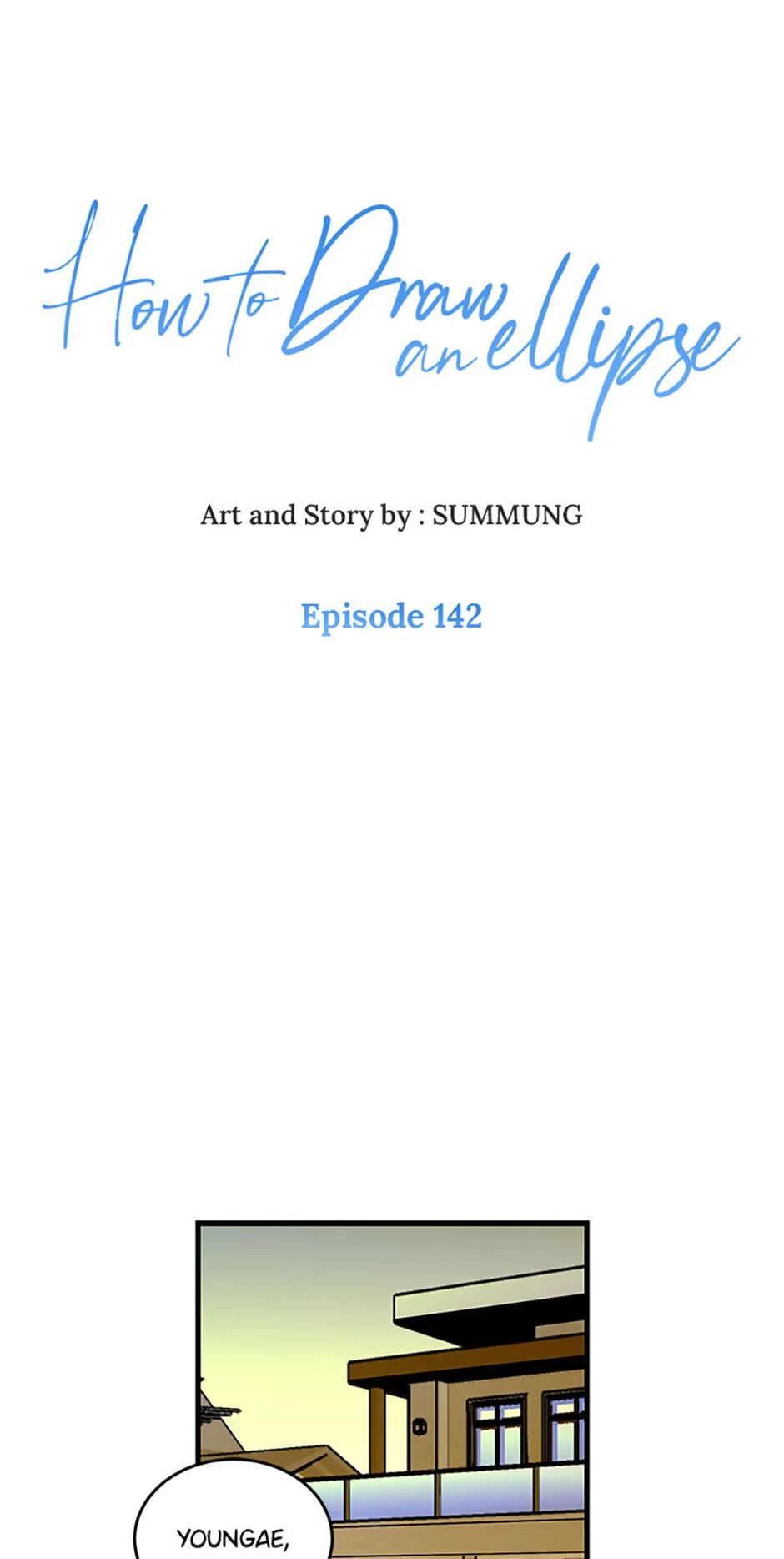 How to Draw an Ellipse Chapter 142 - page 1