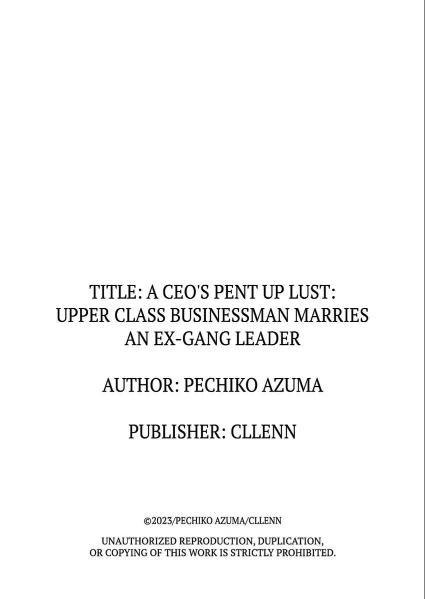 A CEO's Pent Up Lust: Upper Class Businessman Marries An Ex-Gang Leader Chapter 4 - page 27
