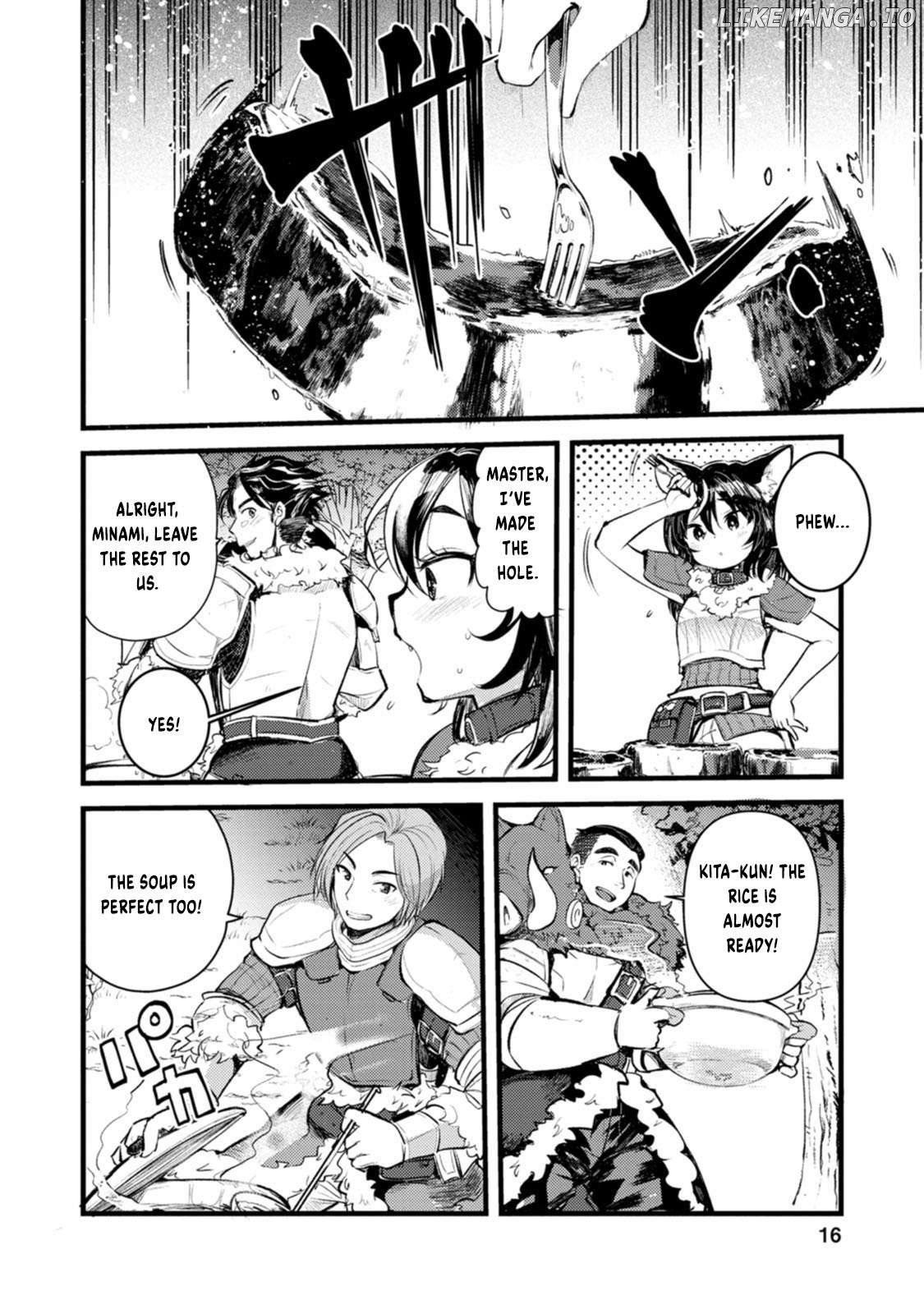 Yuusha ni Narenakatta Sanbaka Trio wa, Kyou mo Otoko Meshi wo Koshiraeru. Chapter 1 - page 19