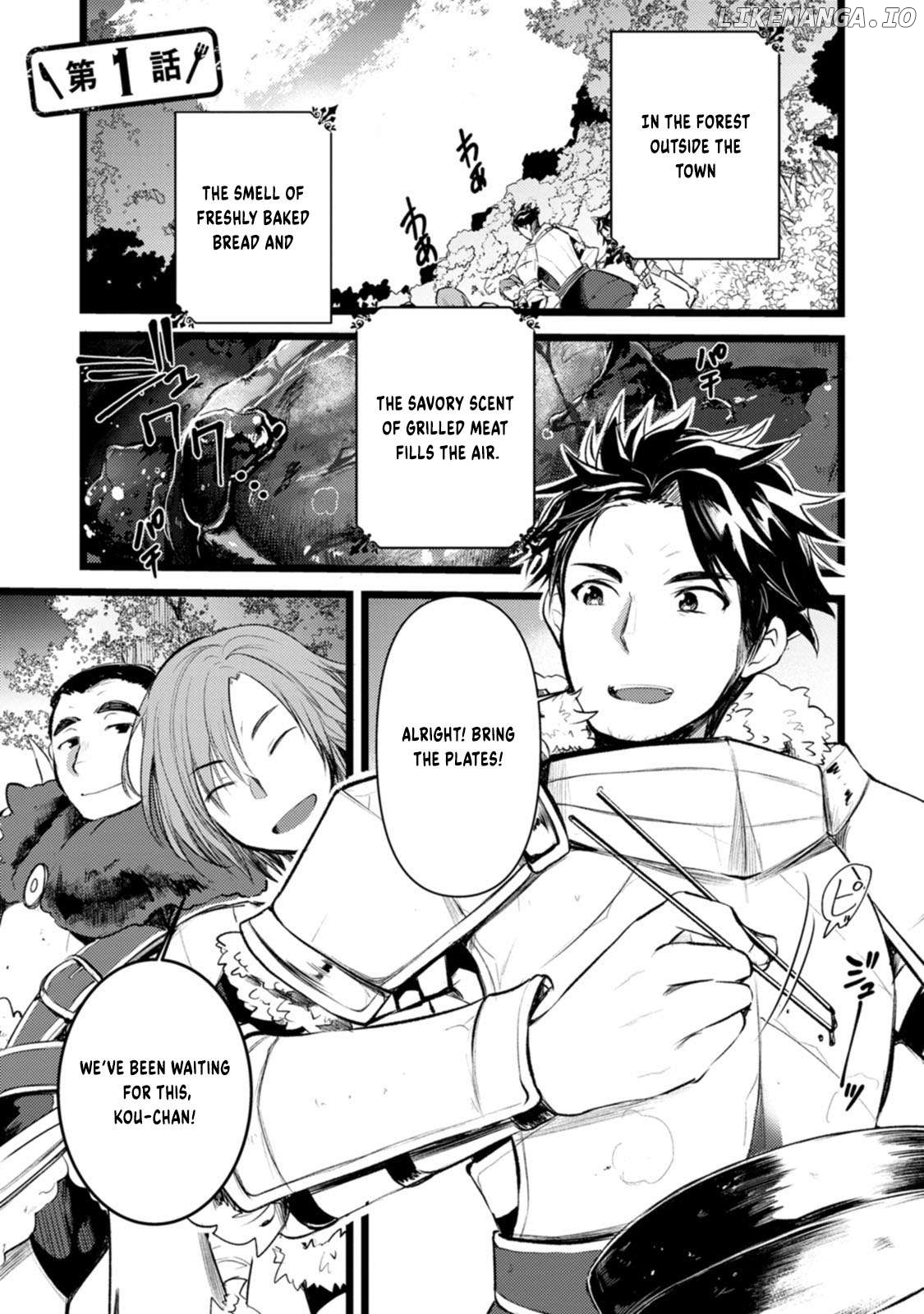 Yuusha ni Narenakatta Sanbaka Trio wa, Kyou mo Otoko Meshi wo Koshiraeru. Chapter 1 - page 6