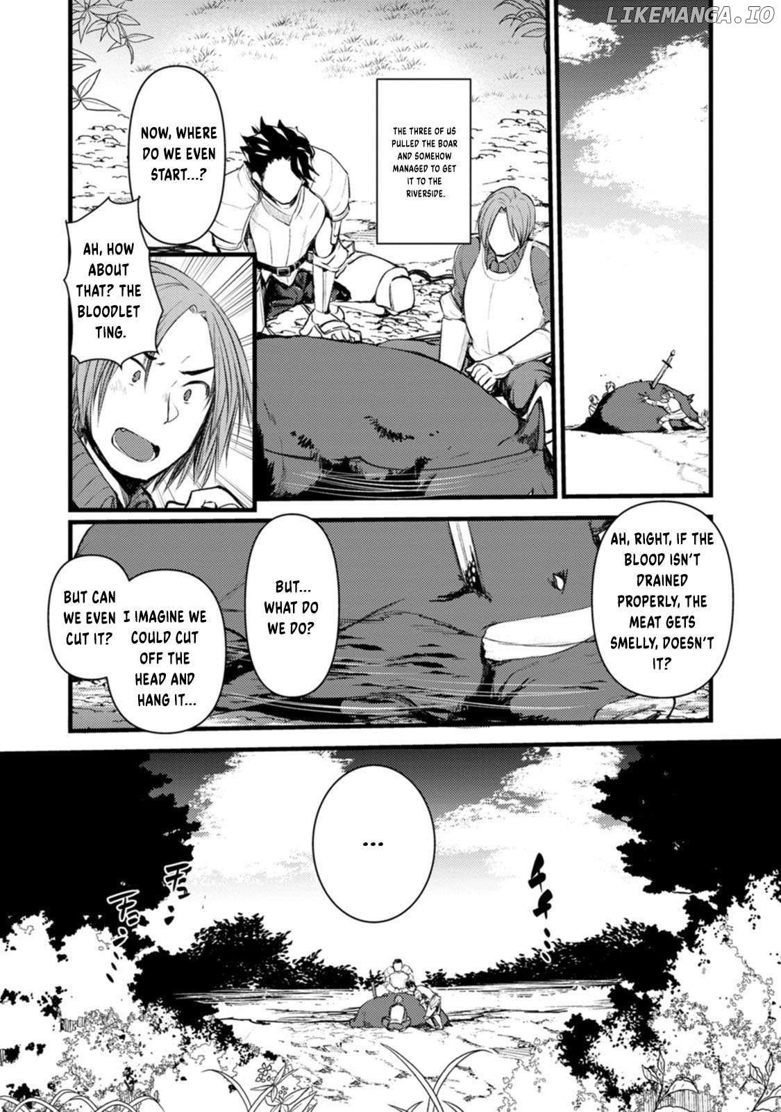 Yuusha ni Narenakatta Sanbaka Trio wa, Kyou mo Otoko Meshi wo Koshiraeru. Chapter 2 - page 21