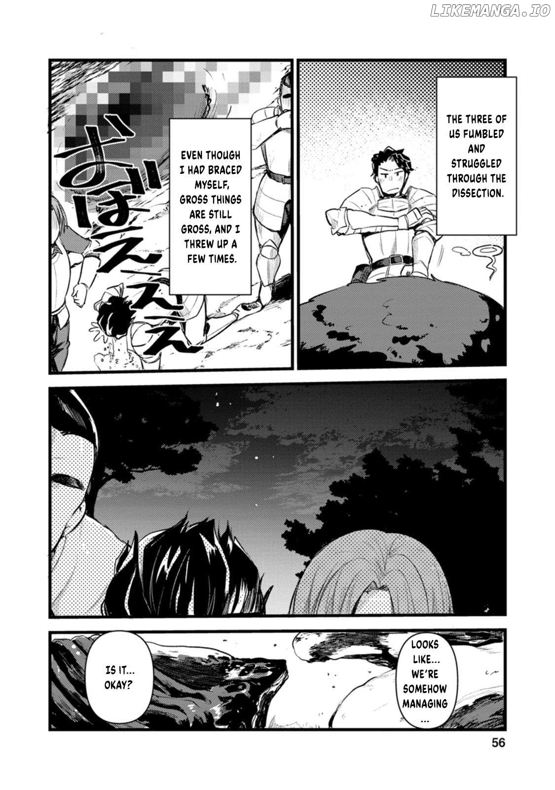 Yuusha ni Narenakatta Sanbaka Trio wa, Kyou mo Otoko Meshi wo Koshiraeru. Chapter 2 - page 23