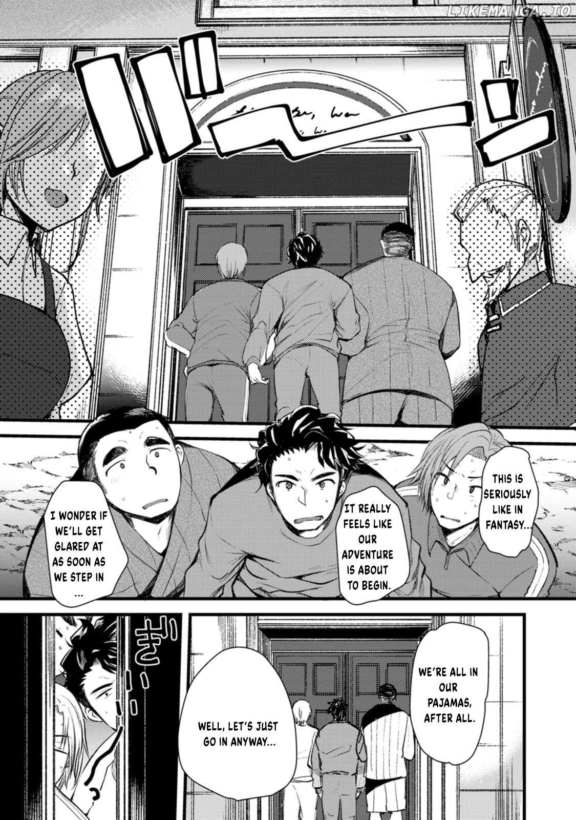 Yuusha ni Narenakatta Sanbaka Trio wa, Kyou mo Otoko Meshi wo Koshiraeru. Chapter 2 - page 8