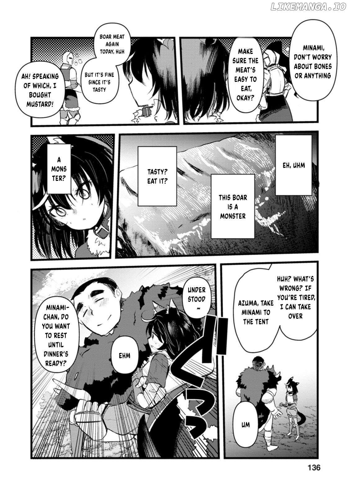 Yuusha ni Narenakatta Sanbaka Trio wa, Kyou mo Otoko Meshi wo Koshiraeru. Chapter 5 - page 13