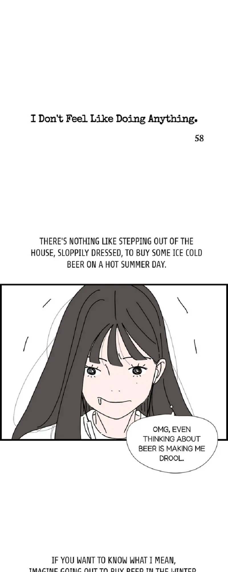I Don't Feel Like Doing Anything Chapter 58 - page 1