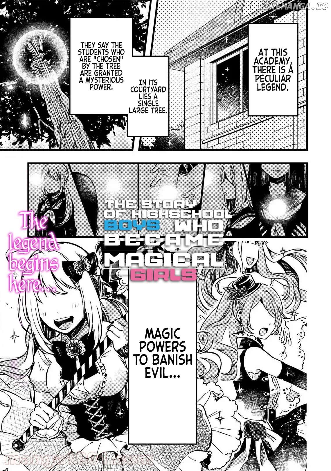 Danshi Koukousei ga Mahou Shoujo ni Naru Hanashi Chapter 1 - page 1