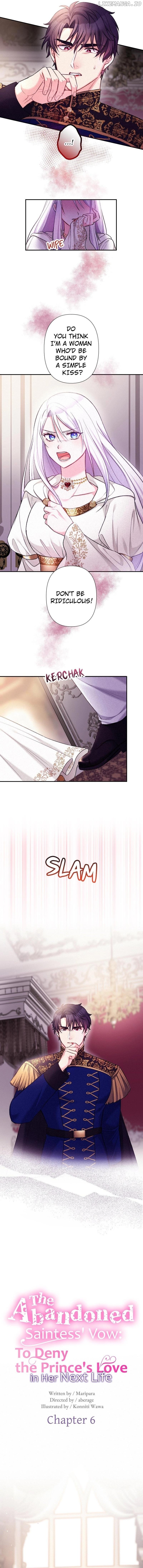 The Abandoned Saintess' Vow: To Deny the Prince's Love in Her Next Life Chapter 6 - page 1