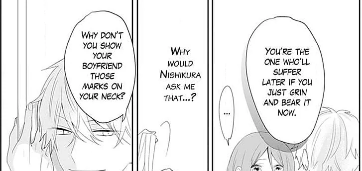 Sokubaku Kareshi to Haraguro Kouhai wa Mate wo Shiranai Chapter 3 - page 43