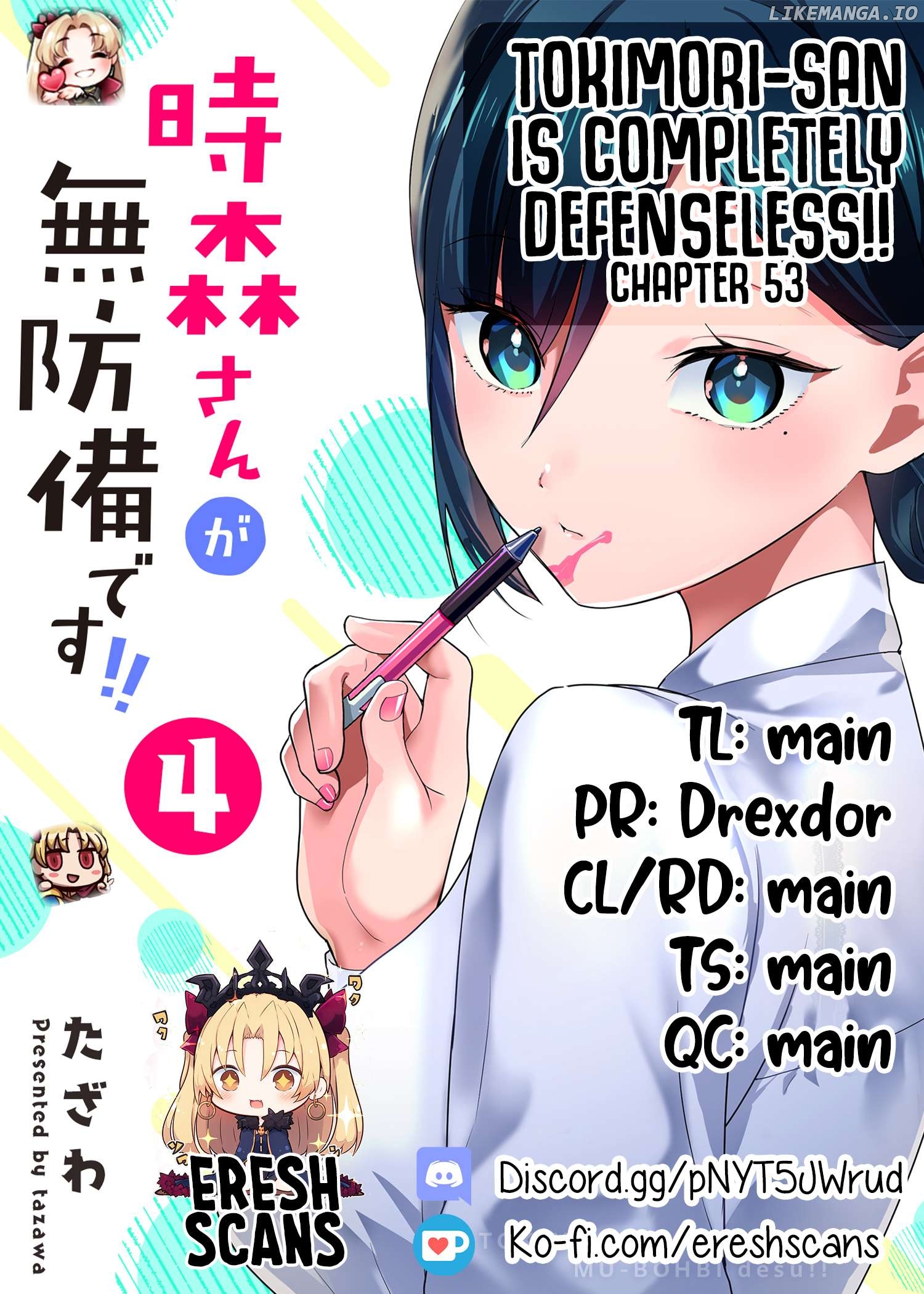 Tokimori-san Is Completely Defenseless!! Chapter 53 - page 1