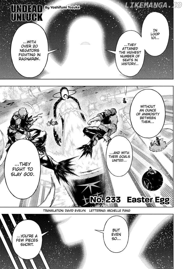 Undead + Unluck Chapter 233 - page 1
