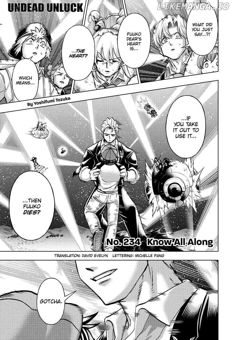 Undead + Unluck Chapter 234 - page 1