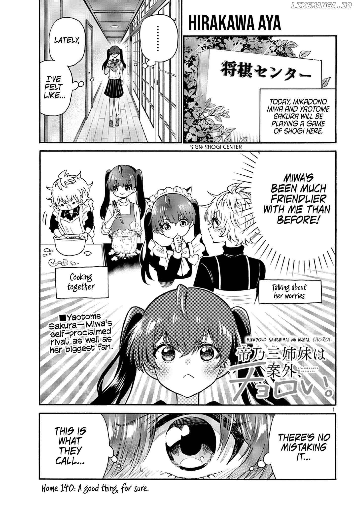 Mikadono Sanshimai Wa Angai, Choroi Chapter 140 - page 1