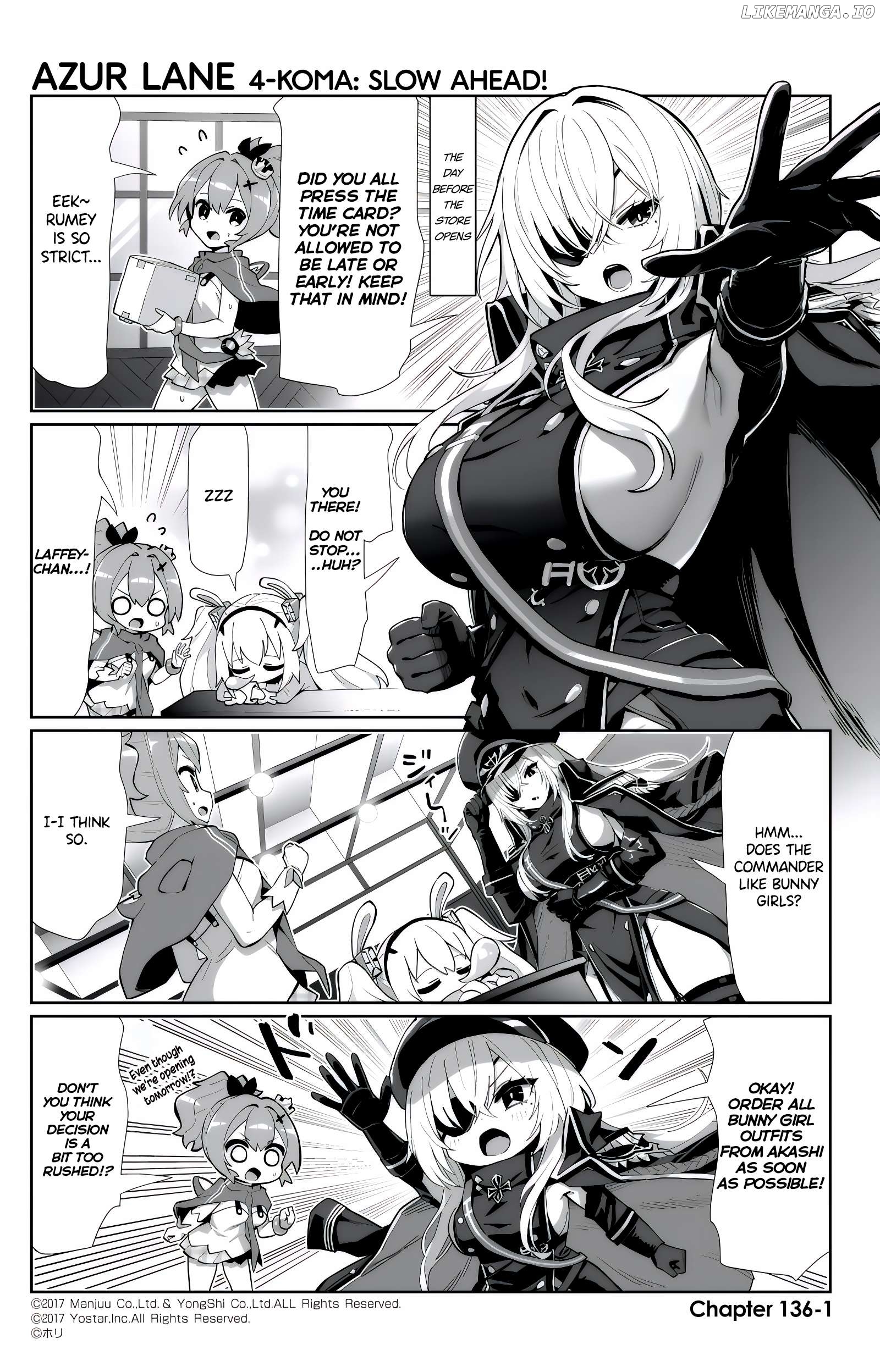 Azur Lane 4-Koma: Slow Ahead Chapter 136 - page 1