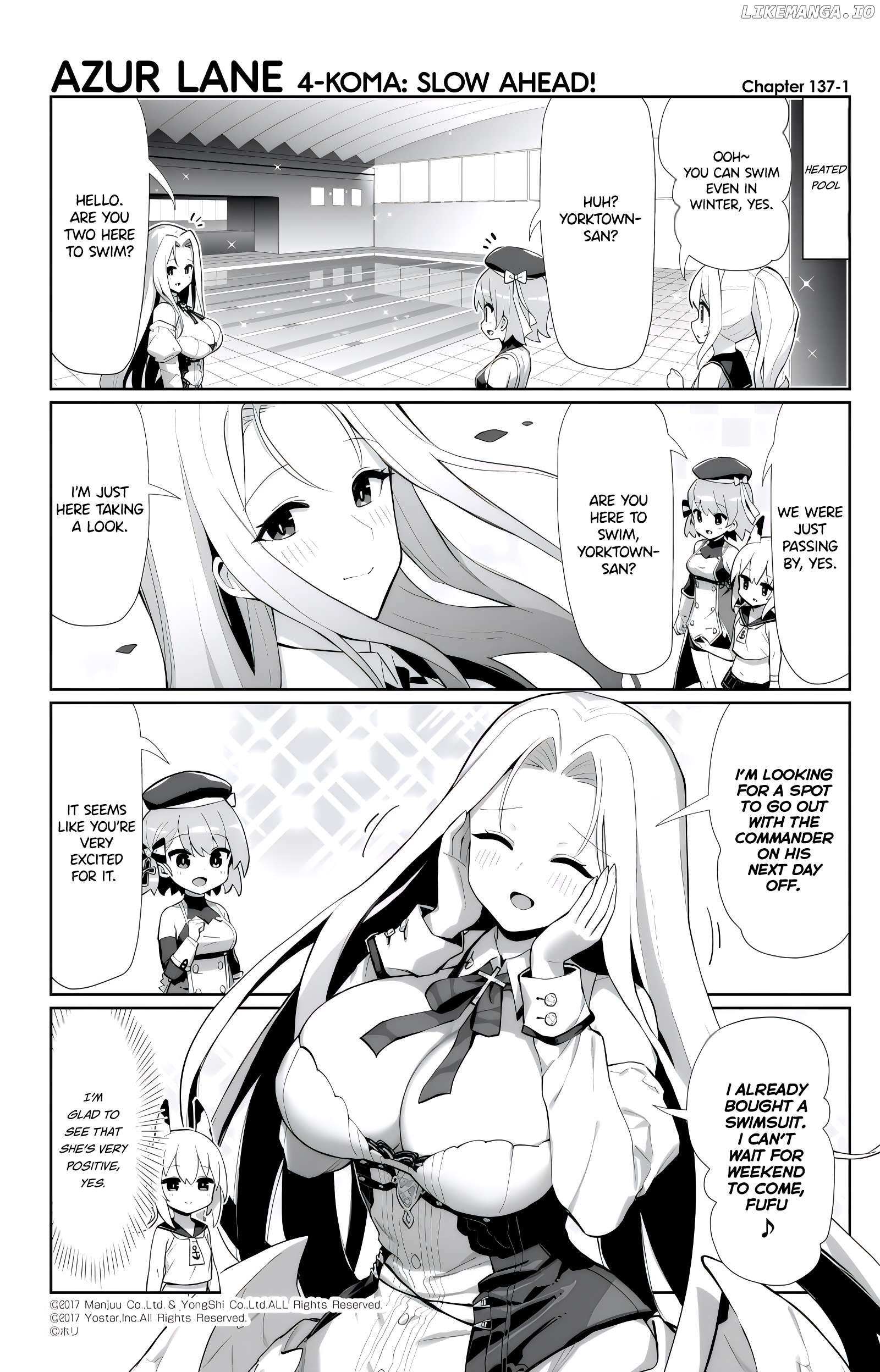 Azur Lane 4-Koma: Slow Ahead Chapter 137 - page 1