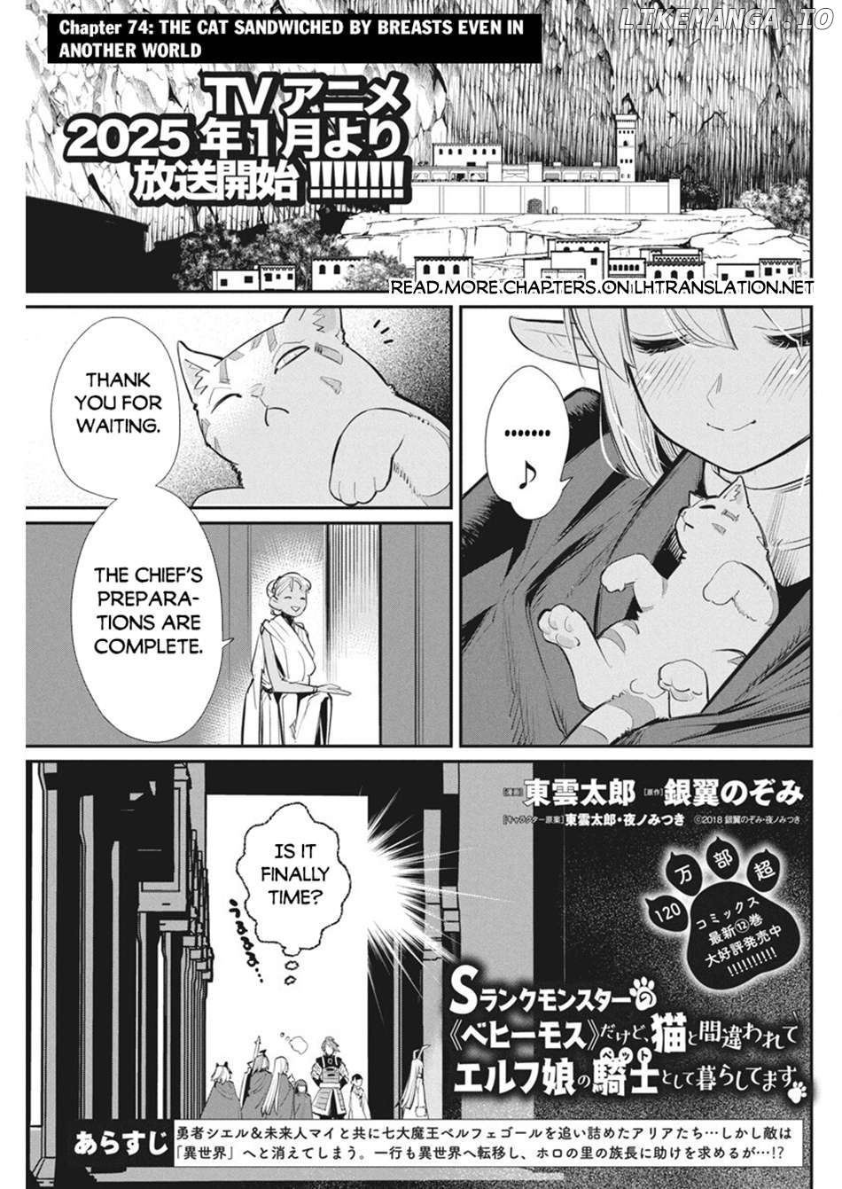I Am Behemoth Of The S Rank Monster But I Am Mistaken As A Cat And I Live As A Pet Of Elf Girl Chapter 74 - page 2
