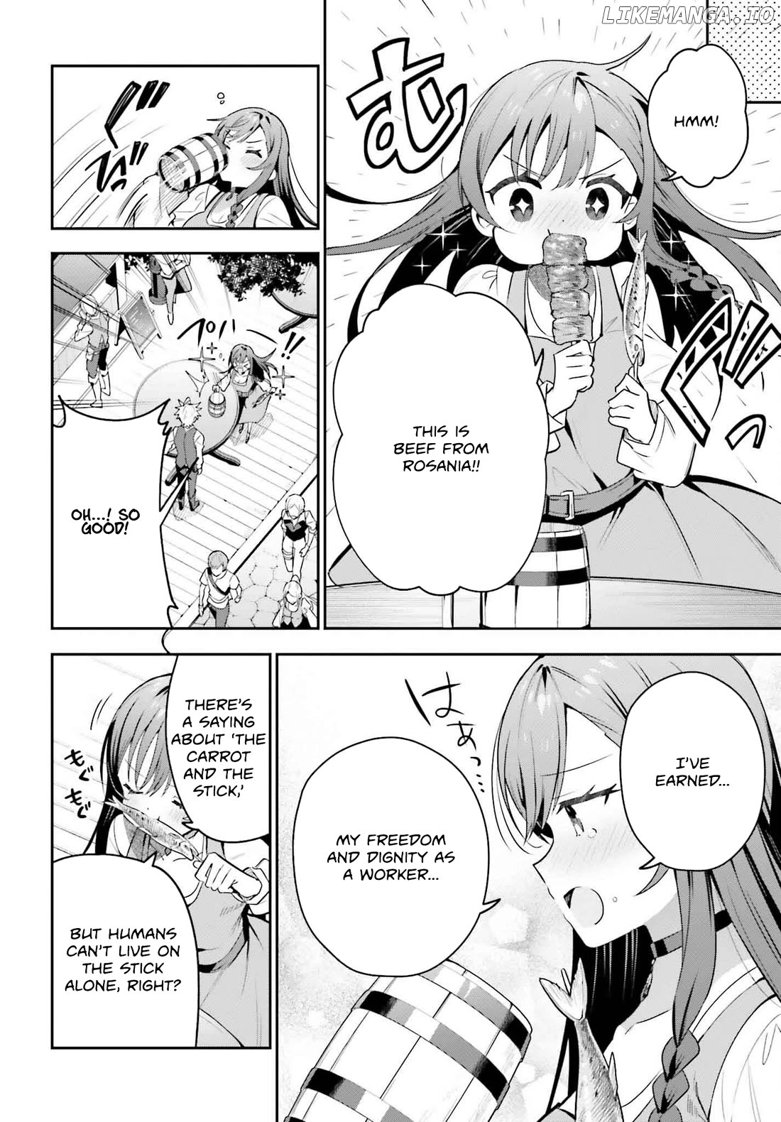 I’m the guild receptionist, but since I don’t want to work overtime, I think I’ll just solo the boss Chapter 32 - page 8