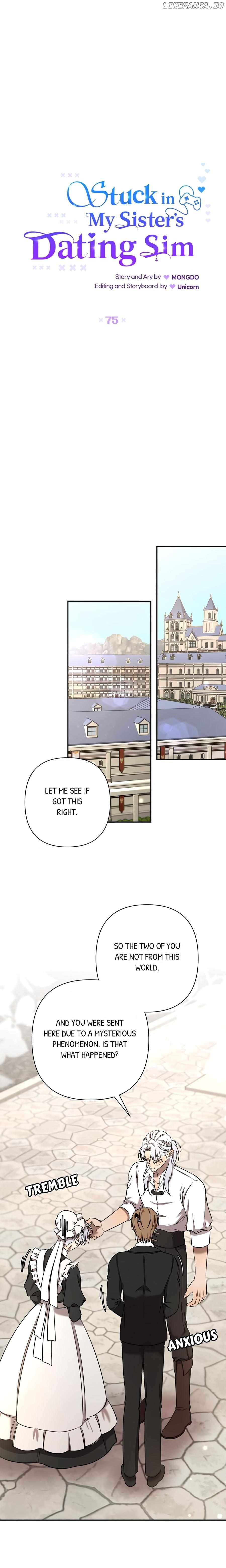 Stuck in My Sister's Dating Sim Chapter 75 - page 3