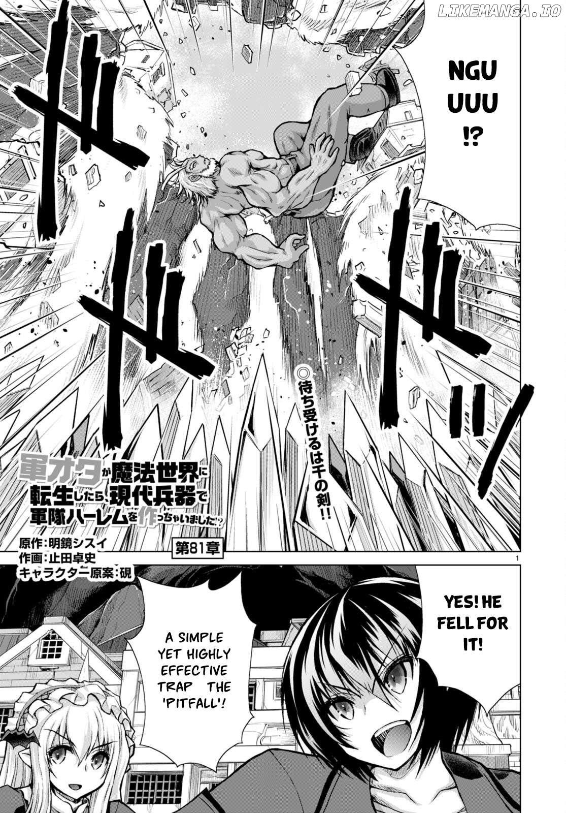 Gunota Ga Mahou Sekai Ni Tensei Shitara, Gendai Heiki De Guntai Harem O Tsukucchaimashita! Chapter 81 - page 2