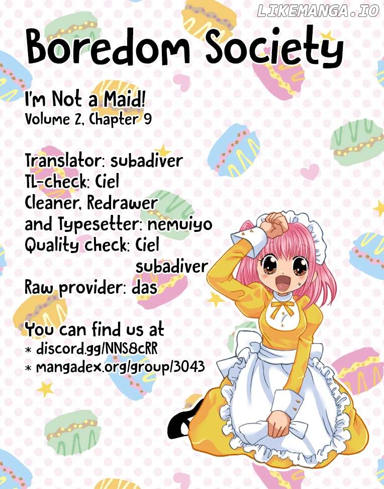 I'm Not a Maid! Chapter 9 - page 33