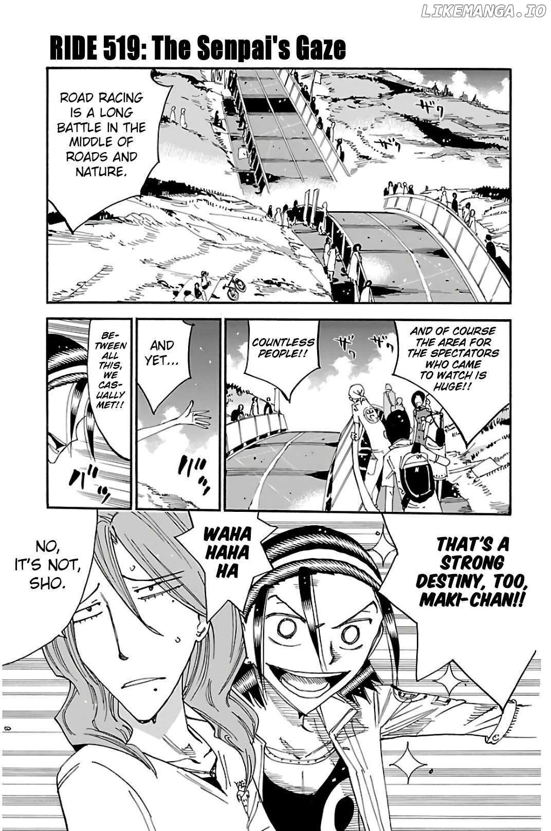 Yowamushi Pedal Chapter 519 - page 1