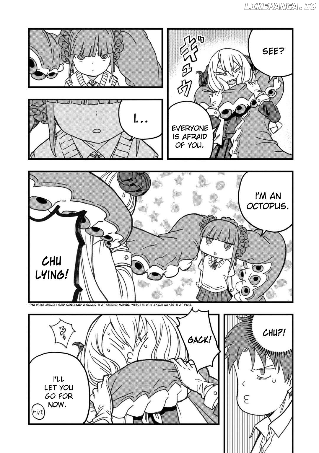 Mizudako-Chan Kara Wa Nigerarenai! Chapter 19 - page 2