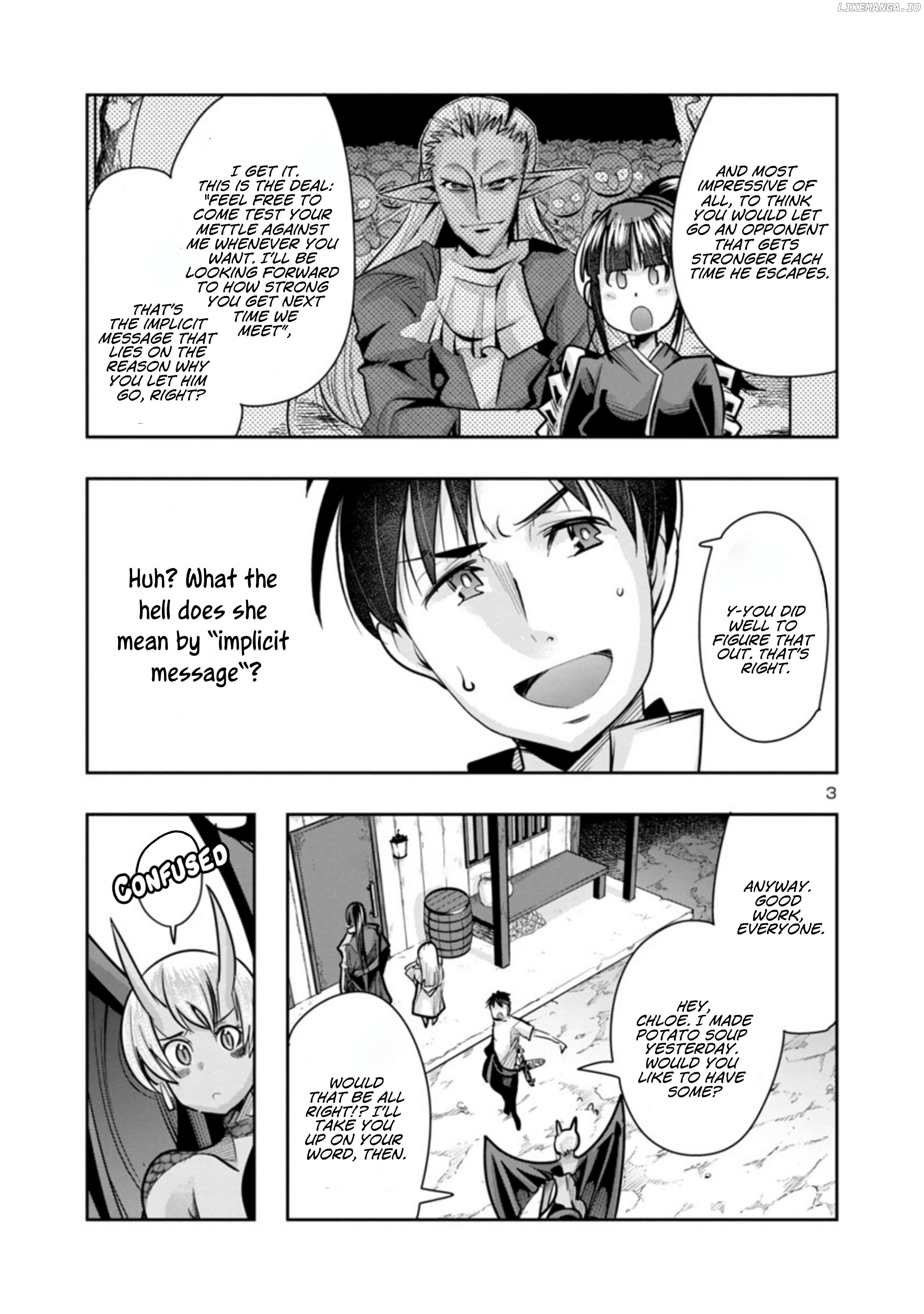 Uchi no Deshi ga Itsu no Manika Jinrui Saikyou ni Natte-ite, Nan no Sainou Monai Shishou no Ore ga, Sore wo Koeru Uchuu Saikyou ni Go Nintei Sareteiru Kudan ni Tsuite Chapter 7.1 - page 3