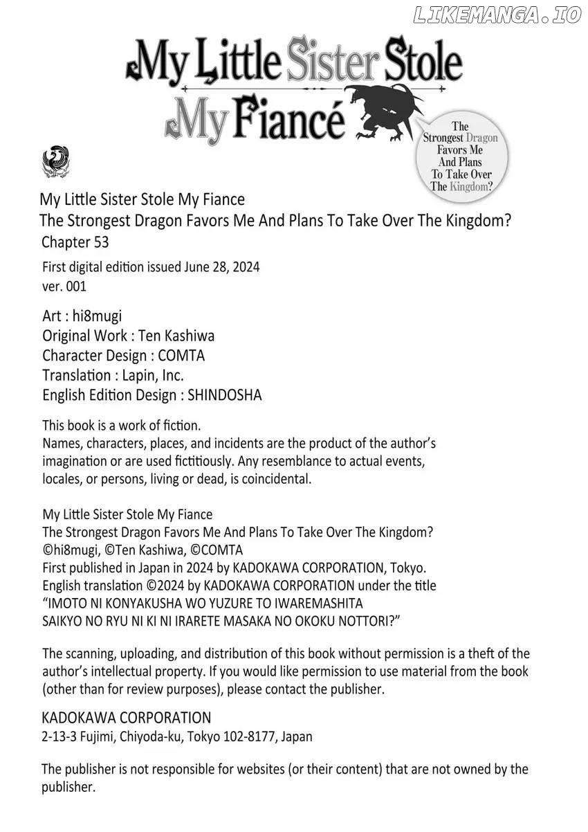 I was Told to Relinquish My Fiancé to My Little Sister, and the Greatest Dragon Took a Liking to Me and Unbelievably Took Over the Kingdom Chapter 53 - page 32
