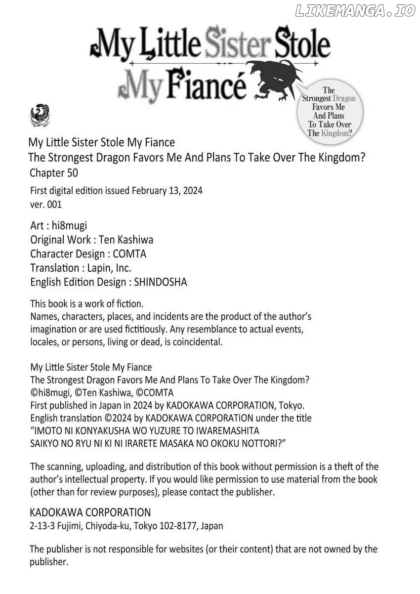 I was Told to Relinquish My Fiancé to My Little Sister, and the Greatest Dragon Took a Liking to Me and Unbelievably Took Over the Kingdom Chapter 50 - page 32