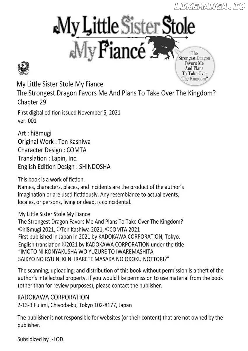 I was Told to Relinquish My Fiancé to My Little Sister, and the Greatest Dragon Took a Liking to Me and Unbelievably Took Over the Kingdom Chapter 29 - page 31