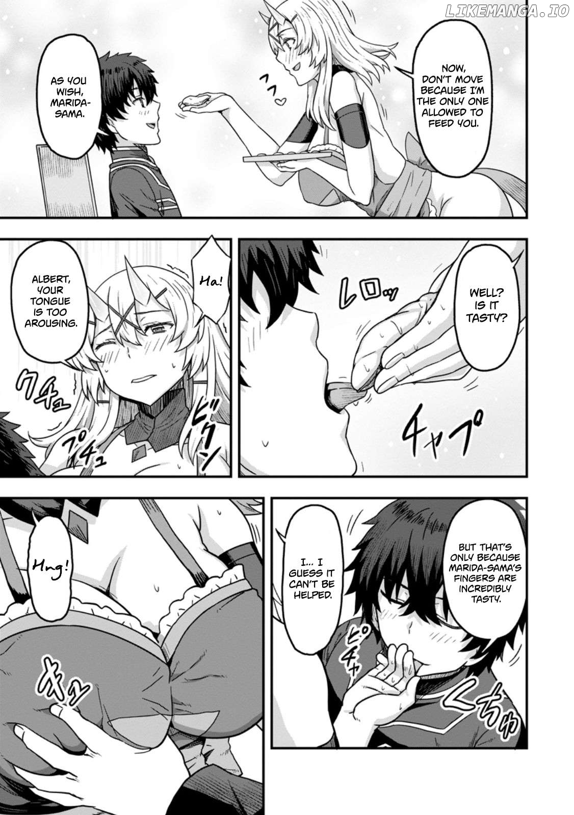 Isekai Saikyou no Yome desu ga, Yoru no Tatakai wa Ore no Hou ga Tsuyoi You desu ~Chiryaku o Ikashite Nariagaru Harem Senki~ Chapter 12 - page 17